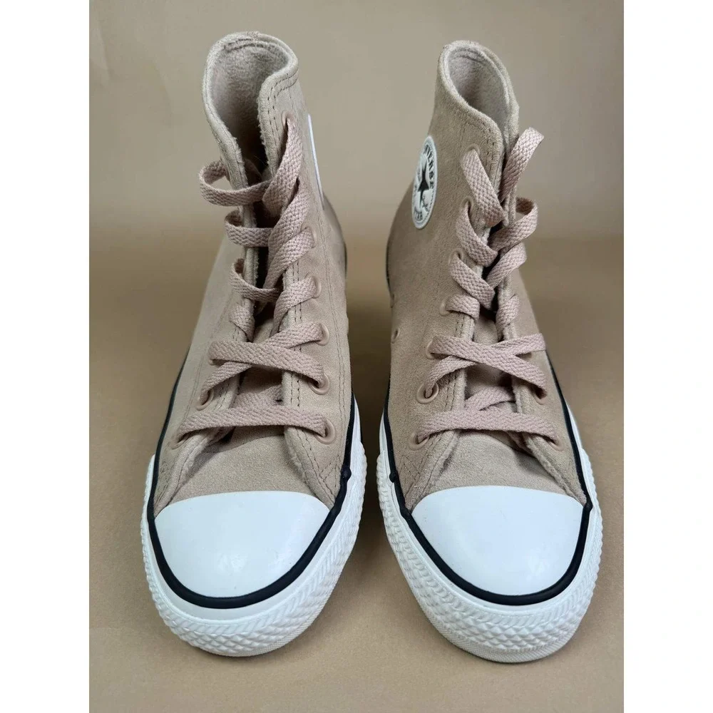 Converse Chuck Taylor All Star W8 Leather Suede Fleece Lined High Top Men 6 Tan